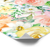 パステルロマンチックな庭園 ポスター (角)