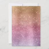 パステルローズゴールド - ピンクのクリスマスパーティー招待状 招待状 (裏面)