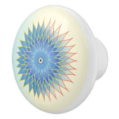 パステルロータスフラワーメディテーションマンダラ セラミックノブ (右)