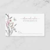 パステルワイルドフラワーアドバイス エンクロージャーカード (正面)
