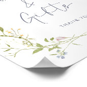 パステルワイルドフラワーカードとギフト ポスター (角)