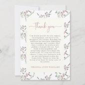 パステルワイルドフラワーズ卒業 サンキューカード (正面)