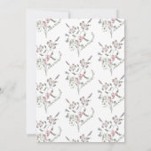 パステルワイルドフラワーズ卒業 サンキューカード (裏面)