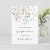 パステルワイルドフラワーズ確認招待状 招待状 (スタンド正面)