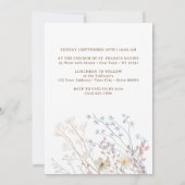 パステルワイルドフラワーズ確認招待状 招待状 (裏面)