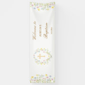 パステルワイルドフラワーバプテスマ 横断幕 (縦)