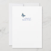 パステルワイルドフラワーバード縁どフローラボホ結婚ズ 招待状 (裏面)