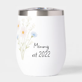 パステルワイルドフラワーパーソナライズされたブーケ"ママEst."