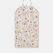 パステルワイルドフラワーフェアリーガーデンバースデーパーティー ギフトタグ (裏面)