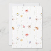 パステルワイルドフラワーフレームイースターブランチ招待状 招待状 (裏面)