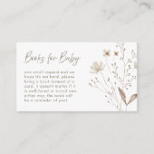 パステルワイルドフラワーフローラベビーシャワー | エンクロージャーカード (正面)
