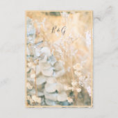 パステルワイルドフラワーメドウ結婚ズ エンクロージャーカード (裏面)