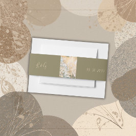 パステルワイルドフラワーメドウ結婚ズ 招待状ベリーバンド