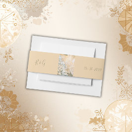 パステルワイルドフラワーメドウ結婚ズ 招待状ベリーバンド