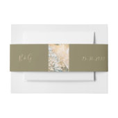 パステルワイルドフラワーメドウ結婚ズ 招待状ベリーバンド (正面例)