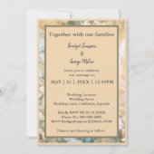 パステルワイルドフラワーメドウ結婚式招待状 (正面)