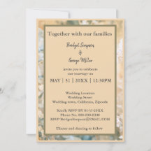 パステルワイルドフラワーメドウ結婚式招待状