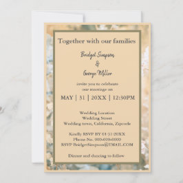 パステルワイルドフラワーメドウ結婚式招待状