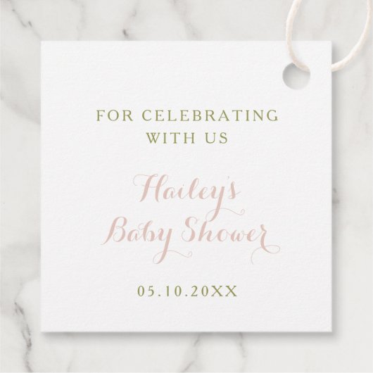 パステルワイルドフラワーモノグラムクレストありがとう フェイバータグ (裏面)