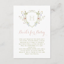 パステルワイルドフラワーモノグラムクレストブズベビー