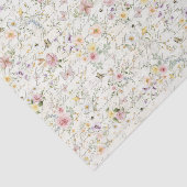 パステルワイルドフラワー手書きスクリプトの切り離し 薄葉紙 (詳細)