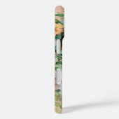 パステルワイルドフラワー結婚の婚約フォトフレーム Case-Mate iPhoneケース (裏面 / 右)