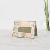 パステルワイルドフラワー結婚メドウのシーティングカード サンキューカード (裏面)