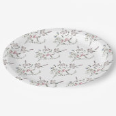 パステルワイルドフラワー ペーパープレート (アングル)