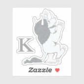 パステルワイルドモノ |イニシャルの追加 シール (シート)