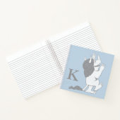 パステルワイルドモノ |イニシャルの追加 ノートブック (内部)