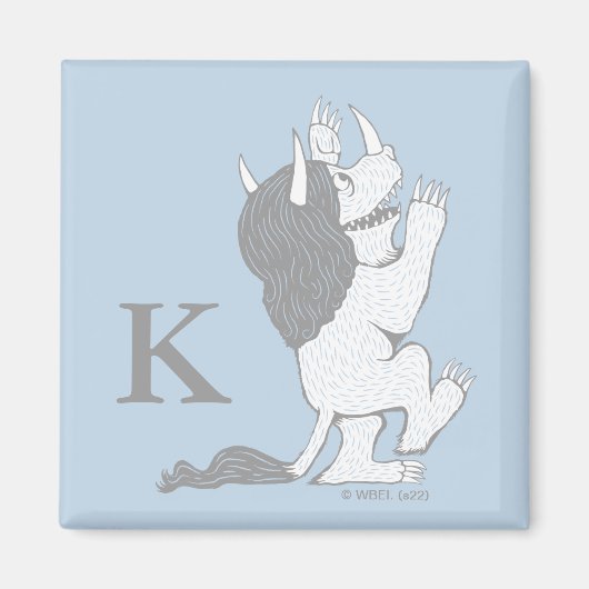 パステルワイルドモノ |イニシャルの追加 マグネット (正面)