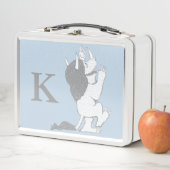 パステルワイルドモノ |イニシャルの追加 メタルランチボックス (インサイチュ)