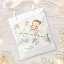 パステルヴィンテージベビーガールベビーシャワー フェイバーバッグ