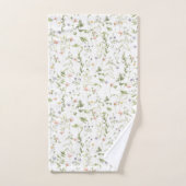 パステルヴィンテージ花シャワーカーテン バスタオルセット (ハンドタオル)