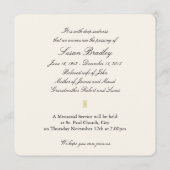 パステルヴィンテージ花葬儀お祝いオブ・ライフ 案内状 (裏面)