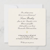 パステルヴィンテージ花葬儀お祝いオブ・ライフ 案内状 (裏面)