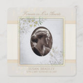 パステルヴィンテージ花葬儀お祝いオブ・ライフ 案内状 (正面)