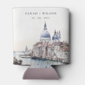 パステルヴェネツィアイタリアカナルスウォーターカラー結婚ズ 缶クーラー (裏面)