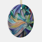 パステルヴェール付き中東ベリーダンサー セラミックオーナメント (右)