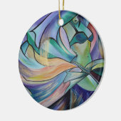 パステルヴェール付き中東ベリーダンサー セラミックオーナメント (左)