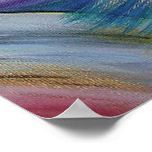 パステルヴェール付き中東ベリーダンサー ポスター (角)