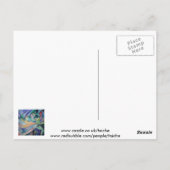 パステルヴェール付き中東ベリーダンサー ポストカード (裏面)