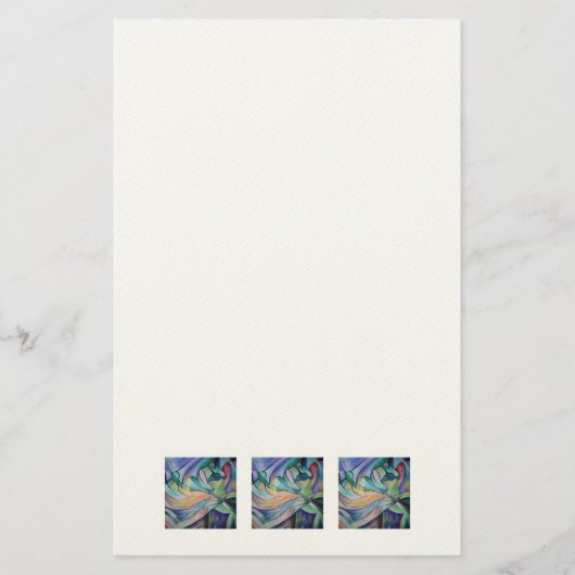 パステルヴェール付き中東ベリーダンサー 便箋 (正面)