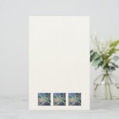 パステルヴェール付き中東ベリーダンサー 便箋 (スタンド正面)