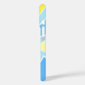 パステル三角形オン淡い色のブルー Case-Mate iPhoneケース (裏面 / 左)