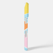 パステル三角形オン淡い色のブルー Case-Mate iPhoneケース (裏面 / 右)