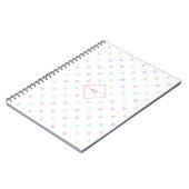 パステル三角形パタ数々のーン色フォトノートブック ノートブック (左側)