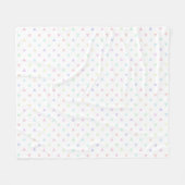 パステル三角数々の形パターン – 色 フリースブランケット (正面(横))