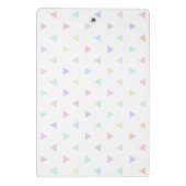 パステル三角数々の形パターン – 色 ミニクリップボード (裏面)