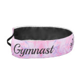 パステル体操イベントヘッドバンドと彼女の名前! アスレチックヘッドバンド (左)